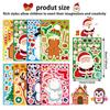 Pegatinas Decorativas Navideñas Transfronterizas Muñeco de Nieve Pingüino Árbol de Navidad Rompecabezas Pegatinas de Rompecabezas Pegatinas DIY para Niños
