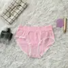 Pantaletas de encaje triangular para mujer, talla grande, sin costuras, alta elasticidad, transpirables, finas, cómodas, lindas, 2025 Verano Nuevo, Algodón