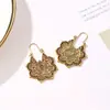 Comercio Transfronterizo Europeo y Americano Estilo Étnico Bohemio Pendientes Huecos Tallados Retro para Mujer Mayorista de Joyería Amazon Dubái