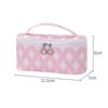 Nueva bolsa de cosméticos rómbica de PVC de gran capacidad ins de aspecto universitario portátil bolsa de cosméticos tamaño pequeño portátil Portátil
