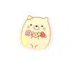 Broche de coelho urso de acrílico de desenho animado de canto, patch sem alfinete, grampo de cabelo infantil DIY