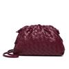 2025 Nuevo Bolso de Mano Tejido de Moda Estilo Coreano Piel Suave como Nube Bolso Dumpling Versátil Bolso de Hombro Cruzado para Mujer