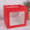 Bolsa de Mão em PVC com Flor a Laser Bolsa para Armazenamento de Cosméticos Bolsa de Presente para o Dia dos Namorados Sacola Plástica Atacado Caixa de Presente com Flores