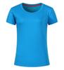 L-S17531 Camiseta Peinada para Mujer 2023 Nueva Base Manga Corta Cintura Top Casual Versátil Color Sólido Ajustada Camiseta