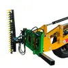 Roçadeira de Sebes para Escavadeira, Capinadeira Hidráulica Multifuncional para Canteiros Verdes, Escavadeira Modificada em Roçadeira de Sebes Tipo Corte