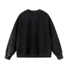 Moletom Yidao Vintage 2026 Outono Novo Estilo Americano Lavado e Desgastado Gola Careca Unissex Streetwear Caimento Solto Versátil