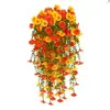 Plantas Artificiales Transfronterizas Decoración de Acción de Gracias Flores Falsas Flores de Seda Hojas de Eucalipto Plantas Decorativas para Exteriores Anti-UV
