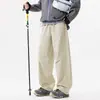 Pantalones cargo nuevos para hombre, corte holgado, talla grande, adecuados para primavera y otoño, versátiles para adolescentes, pantalones rectos casuales deportivos