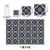Pegatinas de azulejo autoadhesivas de PVC con diseño azul oscuro portugués para cocina y baño, impermeables y resistentes al aceite, para renovación de paredes, suministro para comercio exterior