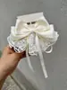 Presilha de cabelo moda estilo coreano Lolita laço branco grande presilha de mola para cabelo com toque de alta qualidade presilha bico de pato