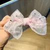 Famosa en Internet Pequeña Princesa Lazo Antiguo Cinta Pasador para el Cabello Niños Niña Pequeña Hanfu Pasador Morado Accesorios para el Cabello de Niñas