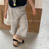 2026 Ropa de Verano para Niños Huzhou Zhili Estilo Coreano para Niñas Algodón Lino Pantalones de 9 Puntos Pantalones de Tres Cuartos Pantalones Anti-Mosquitos 6216