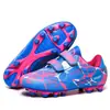 Sapatos Esportivos Novos de Primavera e Verão para Crianças Chuteiras de Futebol com Travas Longas Tênis de Velcro de Cano Baixo Travas para Crianças