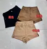 Shorts Elegantes Han Meier con Forro de Felpa, Cintura Alta, Ajustados, Línea A, Pierna Ancha para Mujer, Otoño e Invierno 2025, Pantalones Casuales Versátiles, Modernos 1001