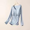 Nueva blusa de lactancia modal con hebilla frontal, ropa de confinamiento holgada, ropa de maternidad, ropa de casa de talla grande, venta al por mayor