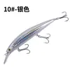 Boao Láser Señuelo de Pesca Cuchara Boca Larga Lanzamiento Lejano Duro JI Nuo Daimino Tres Ganchos Hundimiento Agua Plomo Lubina Pez Negro Señuelo Artificial