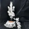 Tocado Miao Zhai estilo exótico de Guizhou vestido para disfraz Miao sombrero de plata collar accesorios de ropa étnica minoritaria Dong para mujeres