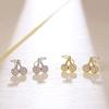Pendientes de cereza de plata esterlina s925 para mujer, elegantes, ligeros, de lujo, de alta gama, sencillos y únicos, con diseño coreano Mori.