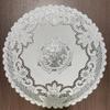Mantel Redondo de Plástico de 38 cm Bandeja Bronceada Alfombrilla Antideslizante Mantel Aislante Térmico Paño para Plato de Cena Base para Jarrón