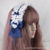 Faixa de Cabelo Original Feita à Mão Lolita Japonesa Soft Girl Doce Diária Versátil Faixa de Cabelo Lolita Acessório de Cabeça de Renda Branca