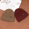 Gorros de Lana para Otoño e Invierno, Gorros de Punto Transpirables de Terciopelo, Gorros Deportivos de Moda para Parejas, Gorros de Moda para Caminar para Personas Mayores