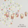 Flores Mariposa Dopamina Pegatinas 3D para Uñas Color Macarrón Tulipán en Relieve DIY Estereoscópicas Adhesivas por Detrás