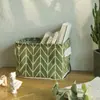 Cesta de almacenamiento plegable algodón y lino caja de almacenamiento de escritorio pequeño fresco impermeable cesta de almacenamiento caja de almacenamiento bolsa de almacenamiento fabricantes