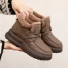 2026 Inverno Novo Botas de Algodão Femininas Dropshipping Sapatos de Algodão Transfronteiriços Quentes Sola Grossa Botas de Neve para Mulheres Veludo Plus Sapatos Femininos Espessados