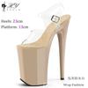 23cm moda europeia e americana sexy hate sky high tubo de aço sapatos de dança novo modelo apresenta treinamento passarela sandálias de salto alto mulheres