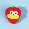 Bloque de construcción de arcilla popular y divertido transfronterizo, fresa squishy, juguete para aliviar el estrés que simula fruta real para liberar tensión