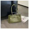 Nova bolsa de palha tecida casual para o dia a dia para mulheres, bolsa de ombro de grande capacidade, bolsa de mão simples e versátil estilo coreano para o trabalho