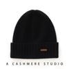 100% Cachemir Puro Sombrero Unisex Doble Espesor Invierno Sombrero de Cachemir Puro Tejido a Mano Montón Montón Sombrero para el Frío