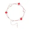 Pulsera de Trébol para Mujer Estilo Coreano de Moda Estilo Ins Pulsera de Ágata Sintética Moderna Versátil Joyería de Nácar de Alta Gama