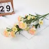 Novo buquê de cravos artificiais, flores para presente de Dia das Mães e Dia dos Professores, decoração de sala de estar, arranjo de casamento, flores de seda, flores artificiais