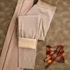 Pantalones Térmicos de Color Sólido para Hombre Huajielong Felpa Plus Cuadros Textura Transpirable Leggings de Cinturón Modernos Talla Grande Pantalones Térmicos