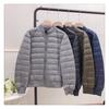 Jaqueta de Penas Leve de Inverno 2022 Masculina Curta Gola Baseball Slim Juvenil Leve Casual Tamanho Grande Tendência