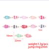 Océano Lindo Vidrio Pintado a Mano Colgante de Pez DIY Hecho a Mano Material para Abalorios Pulsera Collar Joyería Accesorios de Cuentas Sueltas