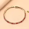 Moda Nicho Pulsera Cadena Colorida Diseño de Circonita Microincrustada Joyería Transfronteriza Pulsera para Mujeres Venta al por Mayor Suministro Versátil