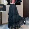 Primavera 2026 Nuevo Estilo Falda de Gasa Multicapa de Gama Alta que Cubre la Cadera Falda de Gama Alta Falda de Hada 1298