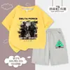 Conjunto de Camiseta y Shorts Delta Force Weilong Ha Jifeng Estampado para Niños Verano Casual Ropa Infantil