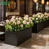 Combinação de Plantas Verdes Artificiais Hc-Dy5 para Paisagismo de Decoração de Janelas, Vasos de Flores, Jardineiras, Paisagismo de Divisórias, Exibição Interna e Externa