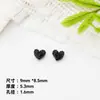 Lindas y coloridas cuentas pequeñas de esmalte en forma de corazón, materiales para cadena de teléfono DIY, pulsera hecha a mano, collar, accesorios de joyería de aleación
