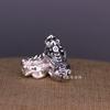 Cuentas valientes de plata 999 para dinero, cuentas de transferencia de pase de camino de plata dura 3D, pulsera de la fortuna, accesorios de plata