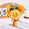 Ramo de Flores de Hilo Terminado, Rosas y Girasoles Tejidos a Crochet a Mano, Souvenirs Creativos, Pequeños Regalos Exquisitos para el Día de San Valentín Chino