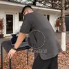 Camiseta Informal Versátil de Manga Corta para Hombre con Bolsillo Oculto Transfronterizo, Holgada, Elegante, Sencilla, de Media Manga, Camiseta Base