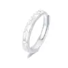 Anillo de Pareja Camelia para Hombre y Mujer Par de Anillos Sencillos de Alta Gama con Incrustaciones de Diamantes Florales Moda Versátil Anillo Abierto
