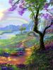 Pintura de Diamante 5D paisagem flor diy adesivos de diamante feitos à mão pintura completa de diamante pintura decorativa para sala de estar quarto pintura para pendurar