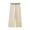 Exportación Transfronteriza Moda Estilo Europeo y Americano Ropa para Mujer Otoño 2025 Nuevo Holgado de Cintura Alta Plisado Casual Pantalones con Caída para Mujer