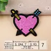 Patches Bordados Atacado Transfronteiriço, Patches Bordados à Máquina, Patches Coloridos de Polvo Gesto Coração, Patches para Decoração de Roupas