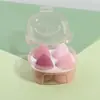 Um Conjunto de Ovos de Beleza de Produto Gota d'Água Cabacinha Corte Oblíquo Armazenamento de Ovo de Beleza Esponja de Maquiagem Não Comestível Venda Direta de Fábrica Atacado